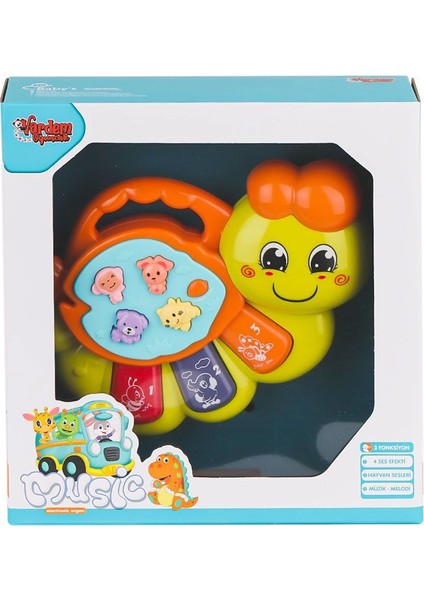 JLG-855-64A Işıklı ve Müzikli Solucan Bebek Pianosu -Vardem Oyuncak