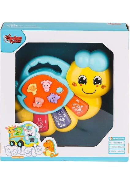 JLG-855-64A Işıklı ve Müzikli Solucan Bebek Pianosu -Vardem Oyuncak