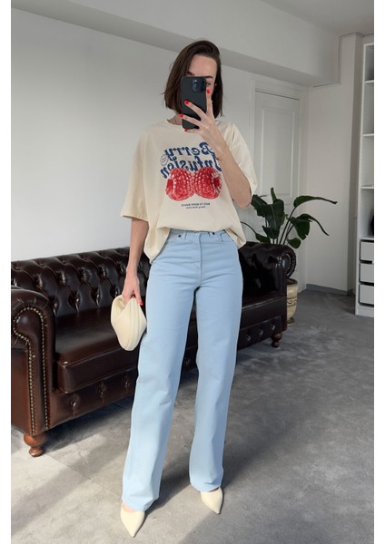 Orijinal Boru Paça Pantolon- Bebe Mavisi modelleri