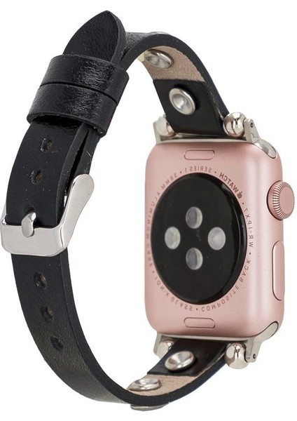 Apple Watch Uyumlu Deri Kordon 38-40-41MM Tr Rst1