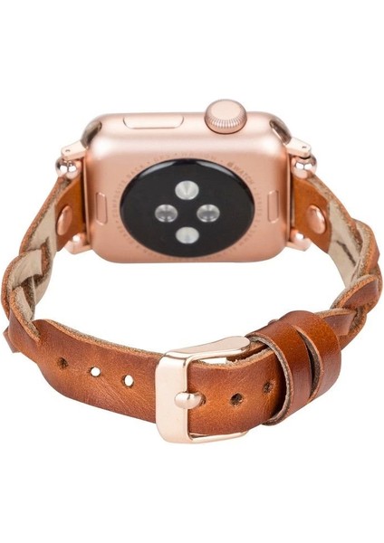 Apple Watch Uyumlu Deri Kordon Wanda 38-40-41MM Rt RST2E