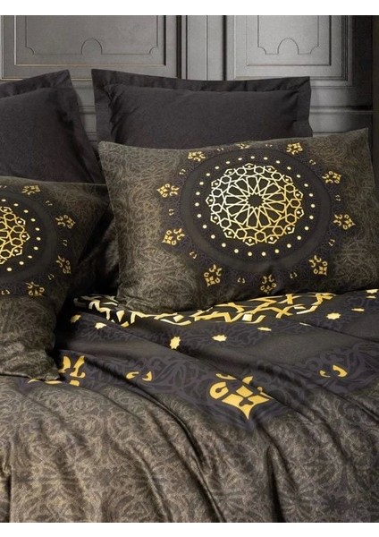 Cotton Box Palace Saten Çift Kişilik Nevresim Takımı Togay Antrasit