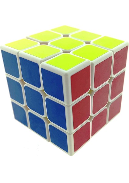Beyaz Zemin Üzeri Renkli Zeka Küpü 3X3X3-6,8 cm