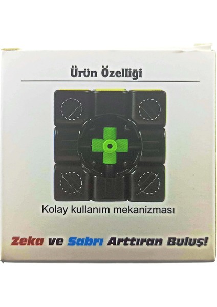 Beyaz Zemin Üzeri Renkli Zeka Küpü 3X3X3-6,8 cm
