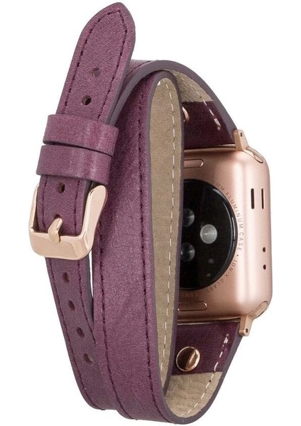 Apple Watch Uyumlu Deri Kordon 38-40-41MM Dt Slim Cz7