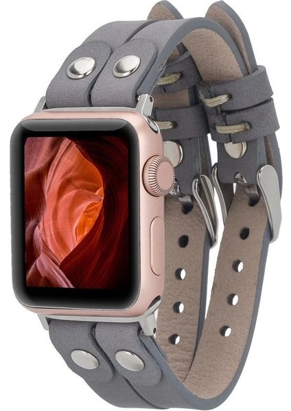 Apple Watch Uyumlu Deri Kordon Ely Double Tour St Rst9