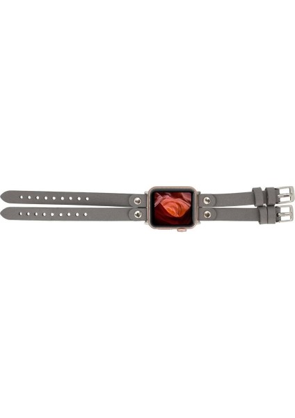 Apple Watch Uyumlu Deri Kordon Ely Double Tour St Rst9