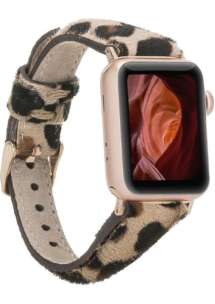 Apple Watch Uyumlu Deri Kordon 42-44-45MM Slim LE01N