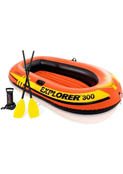 IB58332 Intex Explorer Bot 300 Set (Kürek-Pompa) 211X117X41 cm