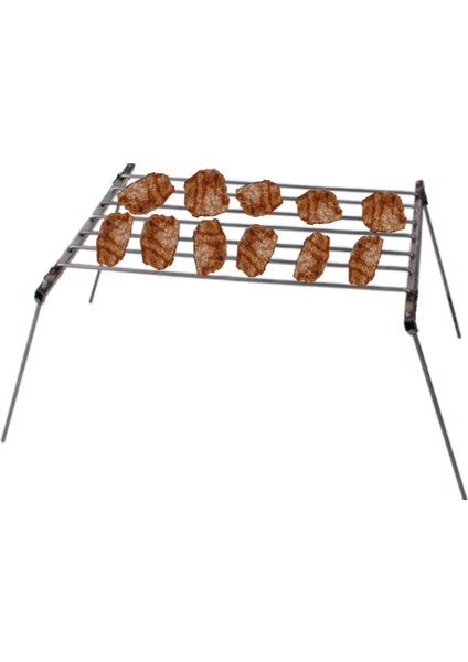 Slim Mangal - Pratik Cep Mangalı - 40*30 cm Minimalist Kamp Izgarası