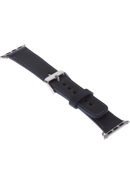Apple Watch Uyumlu Deri Kordon 42-44-45MM CZ01 Lacivert