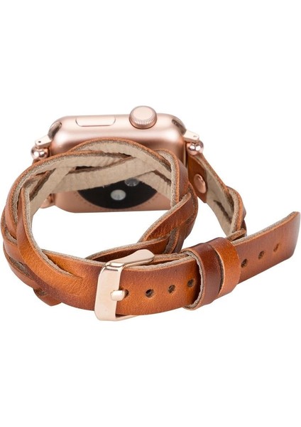 Apple Watch Uyumlu Deri Kordon 38-40-41MM Dt Rt RST2EF