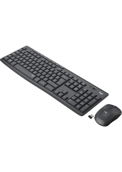 Logıtech MK295 Kablosuz Q Trk Sessiz Siyah Multimedya Klavye - Mouse Set 920-009804