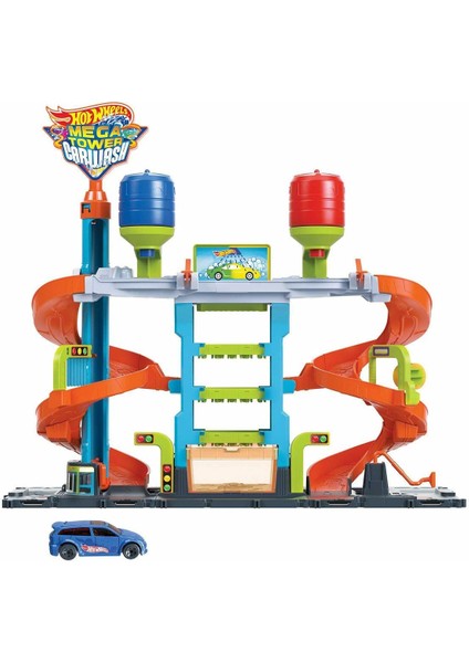 HDP05 Hot Wheels Mega Araba Yıkama Kulesi