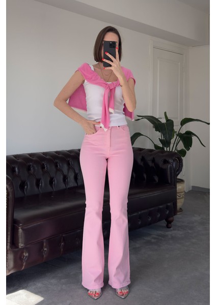 Marka Model Ispanyol Jean- Pembe