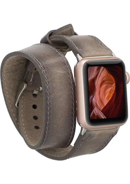 Apple Watch Uyumlu Deri Kordon 38-40-41MM Dt V23EF