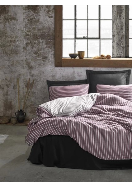 Cotton Box Çift Kişilik Bambu Saten Nevresim Takımı Bordo
