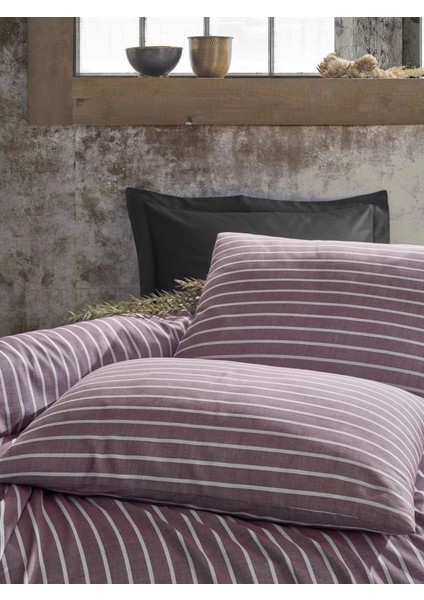 Cotton Box Çift Kişilik Bambu Saten Nevresim Takımı Bordo