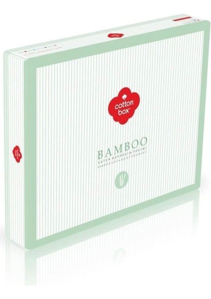 Cotton Box Çift Kişilik Bambu Saten Nevresim Takımı Bordo