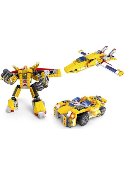 Ausini Assembling Master 3 In 1 273 Parça Sarı Dönüşen Robot