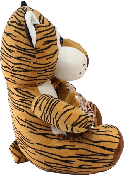 Kalpli Kaplan Peluş Oyuncak 35 cm