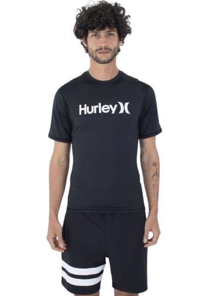 Oao Quickdry Rashguard Ss Erkek Siyah Lycra