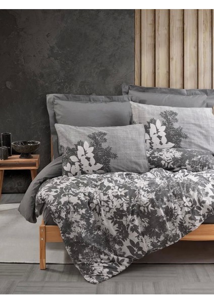 Cotton Box Dual Çift Kişilik Nevresim Takımı Lunt Antrasit