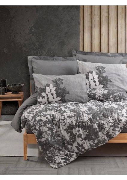 Cotton Box Dual Çift Kişilik Nevresim Takımı Lunt Antrasit