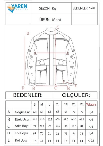 Kışlık Moto Kurye Mont indirimleri