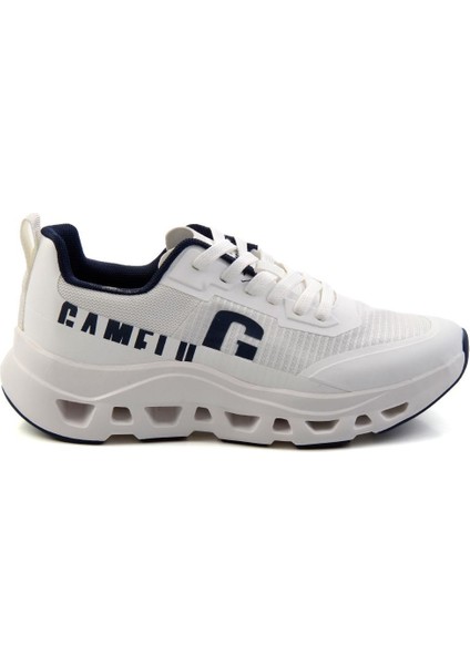 Beyaz Lacivert Kadın Sneaker K01175563082