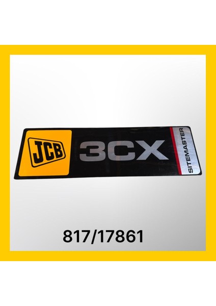 817/17861/P - Ön Bom Logo - Jcb 3cx - Sıtemaster