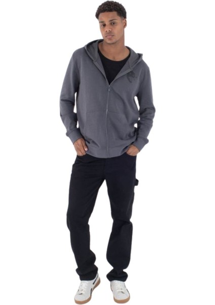 Sider Zip Hood Erkek Gri Sweatshirt modelleri