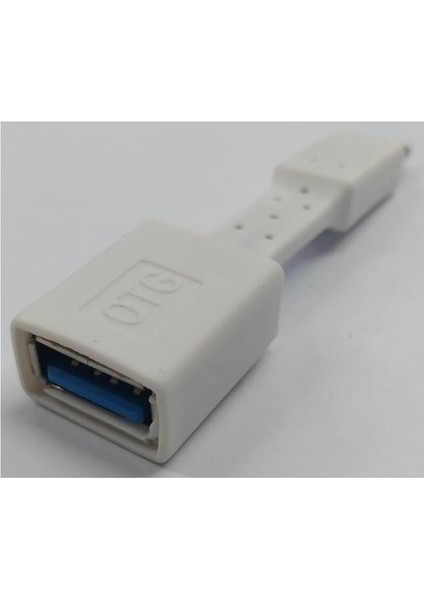 Usb Type-C Yassı Otg Kablo - Beyaz fiyatları