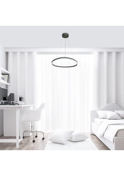 Sarkıt LED Avize Eliptik Üçgen 40 cm