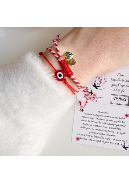 Marteniçka Kalpli Nazar Bileklik