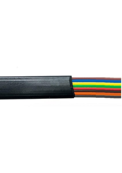 8'Li Yassı Siyah Telefon Köken Kablo - 100 Metre fiyatları