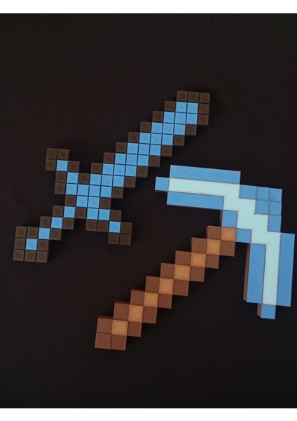 Minecraft Kazma ve Kılıç 2'li Set fiyatları