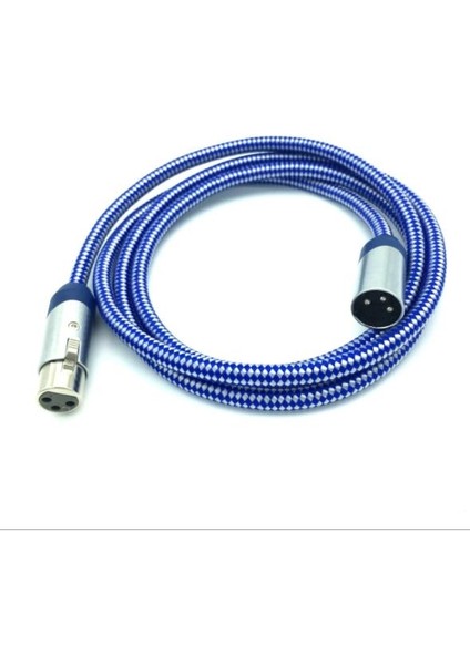 Xlr Erkek - Dişi Balanslı Örgülü Kablo - 3 Metre fiyatları