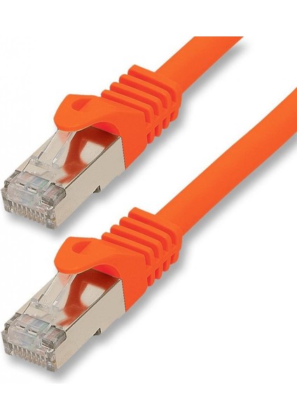 Cat. 7 Kaliteli Network Patch Kablo 10 Metre - Turuncu