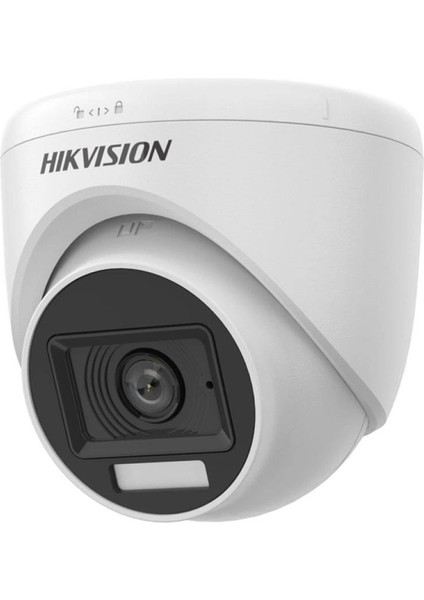 Hıkvısıon 2mp Dome 2.8mm DS-2CE76D0T-LPFS Akıllı Hibrit Işık Sesli Kamera