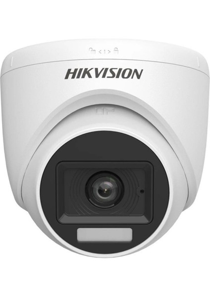 Hıkvısıon 2mp Dome 2.8mm DS-2CE76D0T-LPFS Akıllı Hibrit Işık Sesli Kamera