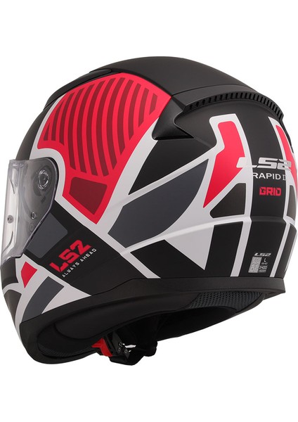 Rapıd 2 Grıd Mat Beyaz-Kırmızı Kask modelleri