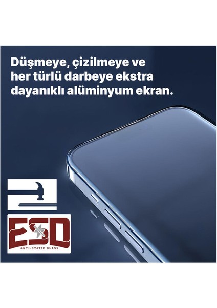Apple Iphone 11 Uyumlu Kolay Takma Aparatlı Cam Ekran Koruyucu Siyah