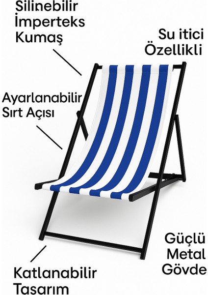 Joymobilya Katlanır Metal Şezlong – Dayanıklı ve Konforlu modelleri