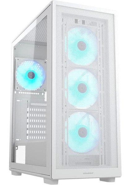 Cougar MX220 Psu Yok 4xargb Fan USB 3.0 Type-C Mıdı Tower Gamıng Kasa Beyaz
