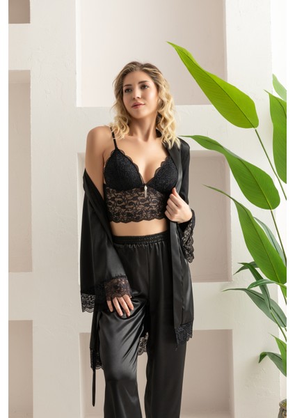 10 Parça Gelin Seti Siyah indirimleri