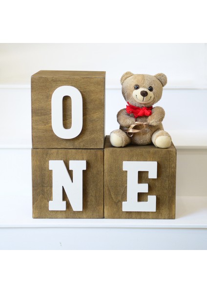 Ahşap One Two Küp