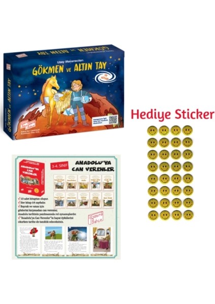 Bahçe 3.sınıf Gökmen ve Altın Tay 10'lu Hikaye - Anadoluya Can Verenler 10'lu Hikaye Seti