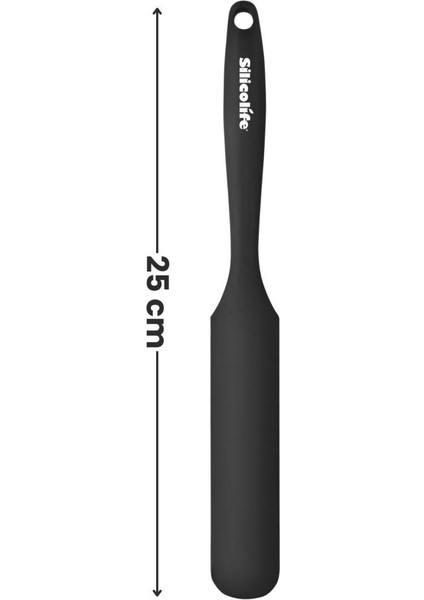 Pasta Sıvama Spatulası, Silikon Çikolata Krema Reçel Sıyırma Sıvama Bıçağı Spatulası 25CM Siyah fiyatları