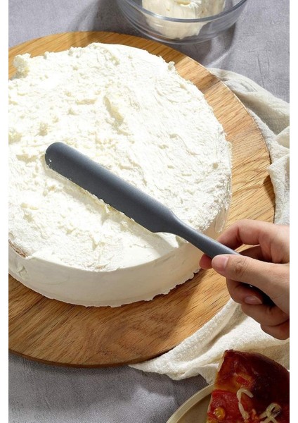 Pasta Sıvama Spatulası, Silikon Çikolata Krema Reçel Sıyırma Sıvama Bıçağı Spatulası 25CM Siyah modelleri